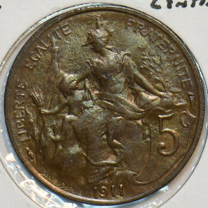 France 1911 A 5 Centimes 296893 combine shipping
