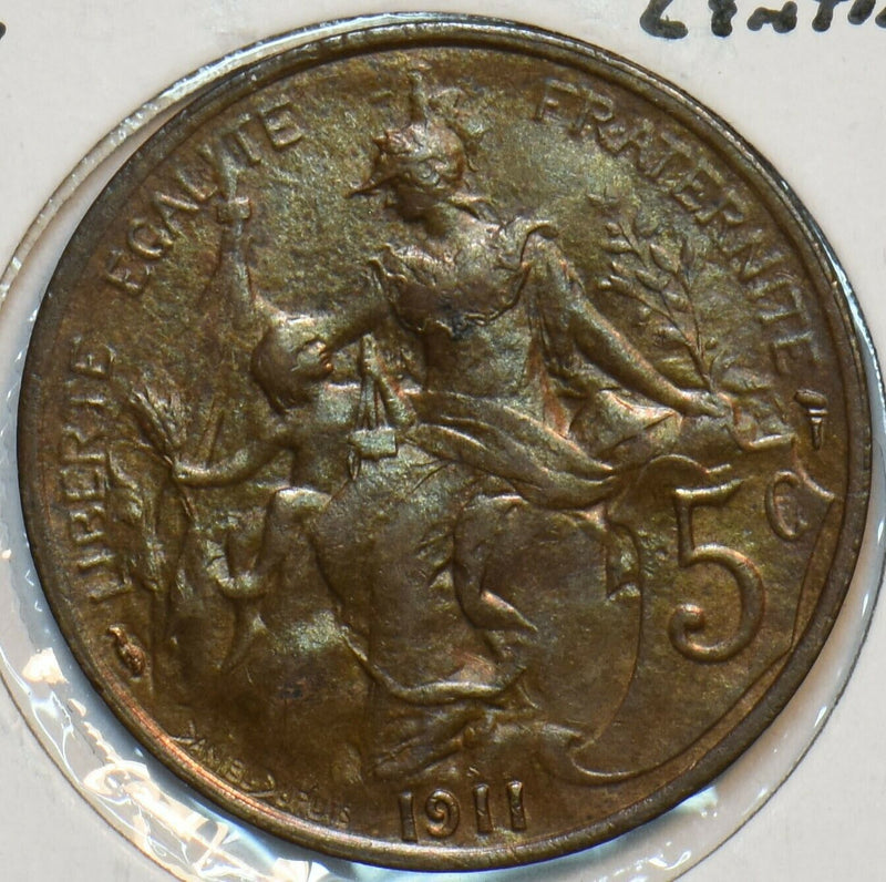 France 1911 A 5 Centimes 296893 combine shipping