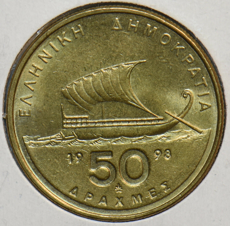 Greece 1998 50 Drachmai 195753 combine shipping