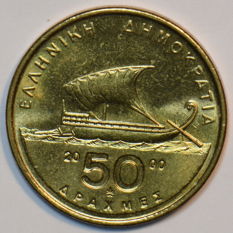 Greece 2000 50 Drachmai 195738 combine shipping