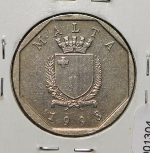 Malta 1998 50 Cents  901304 combine shipping