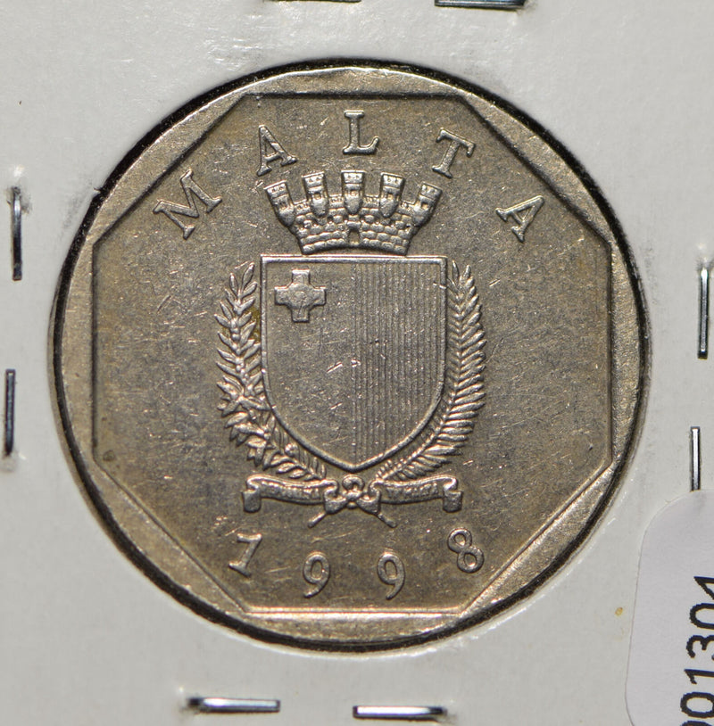 Malta 1998 50 Cents  901304 combine shipping