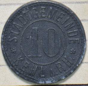 Germany 1939 ~45 10 Pfennig Kehl a. Rh. 293530 combine shipping