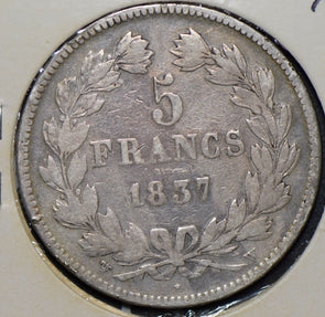 France 1837 5 Francs  290622 combine shipping