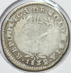 Colombia 1832 1 centavos 293651 combine shipping