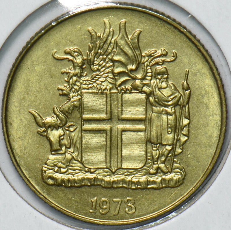 Iceland 1973 Krona Dragon animal Bull 192325 combine shipping
