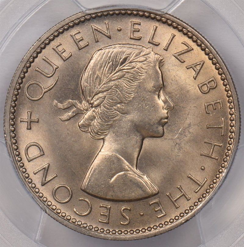 New Zealand 1963 Florin Kiwi Bird animal PCGS MS 65 PI0113 combine shipping