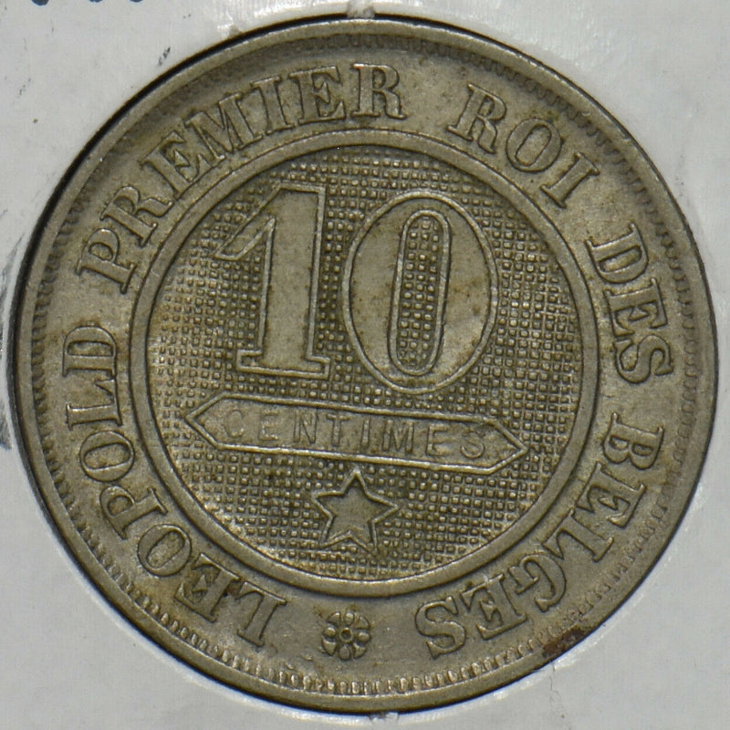 Belgium 1862 10 Centimes Lion animal 195896 combine shipping