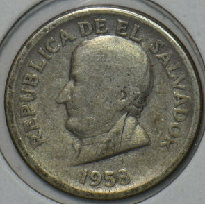 El Salvador 1953 25 Centavos 152069 combine shipping