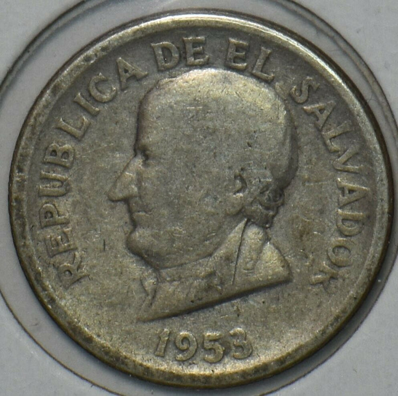 El Salvador 1953 25 Centavos 152069 combine shipping