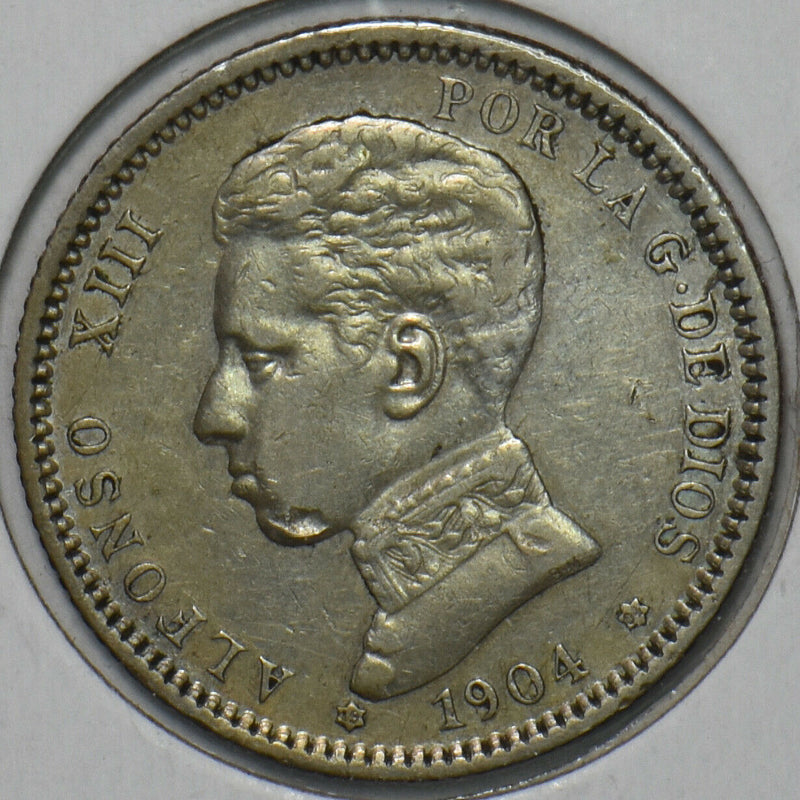 Spain 1904 Peseta 297233 combine shipping