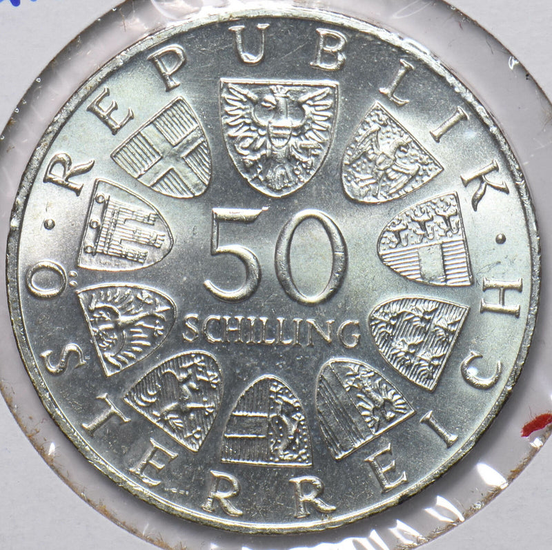 Austria 1966 50 schilling 293674 combine shipping