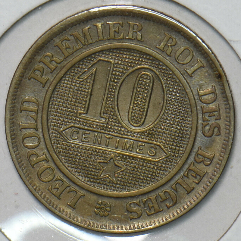 Belgium 1861 10 Centimes Lion animal 195882 combine shipping