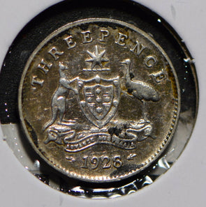 Australia 1928 3 Pence Kangaroo animal Emu  901259 combine shipping