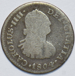 Mexico 1804 1/2 Real Carolus IIII 293433 combine shipping