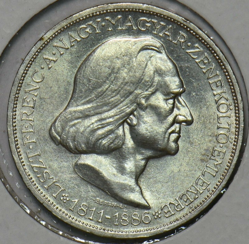 Hungary 1936 2 Pengo Death of Liszt 296870 combine shipping