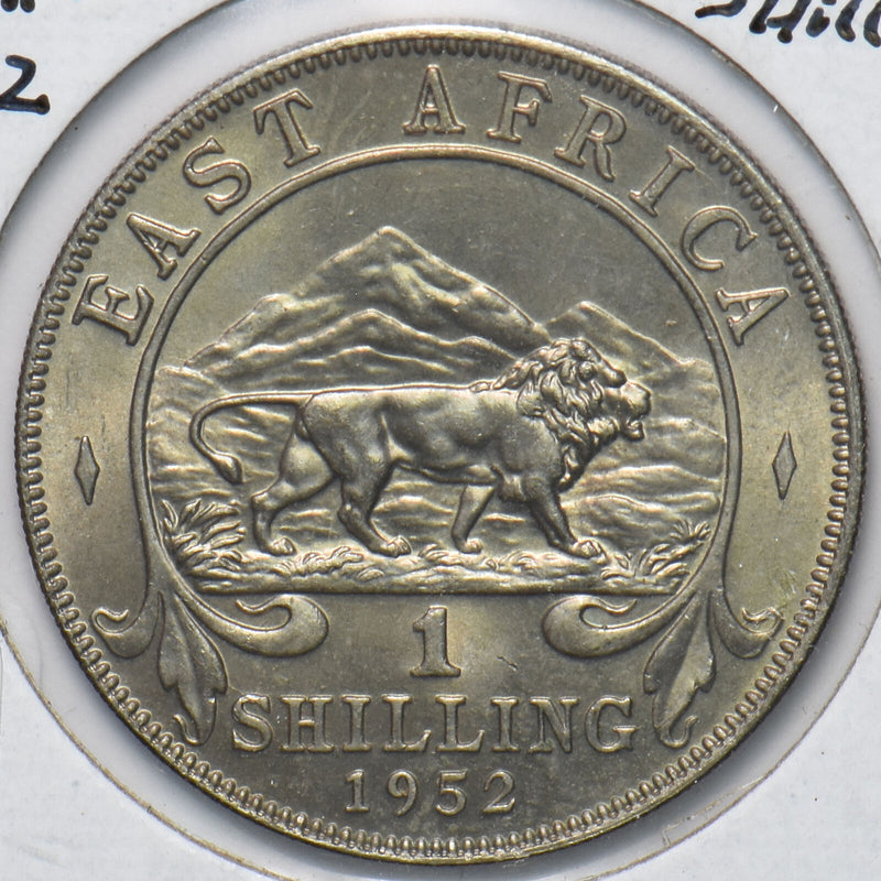 East Africa 1952 Shilling Lion animal 293863 combine shipping