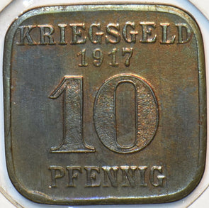 Germany 1917 10 Pfennig City of Neuwied 296490 combine shipping