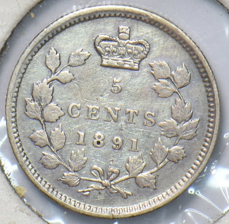 Canada 1891 5 Cents Queen Victoria I 293645 combine shipping