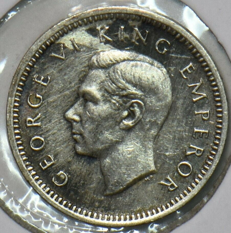 New Zealand 1942 3 Pence 152386 combine shipping