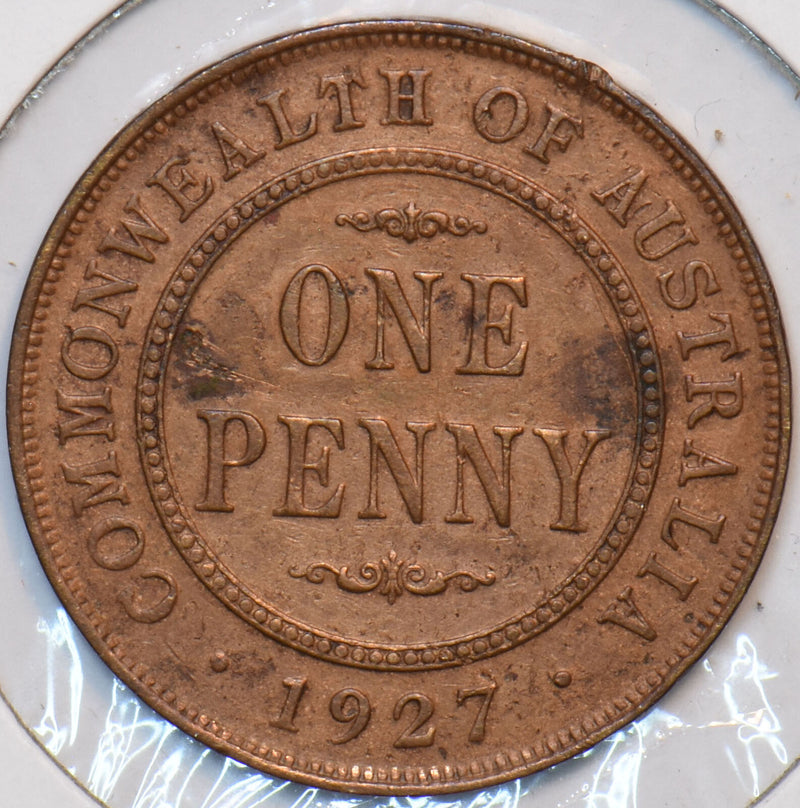 Australia 1927 Penny 296505 combine shipping