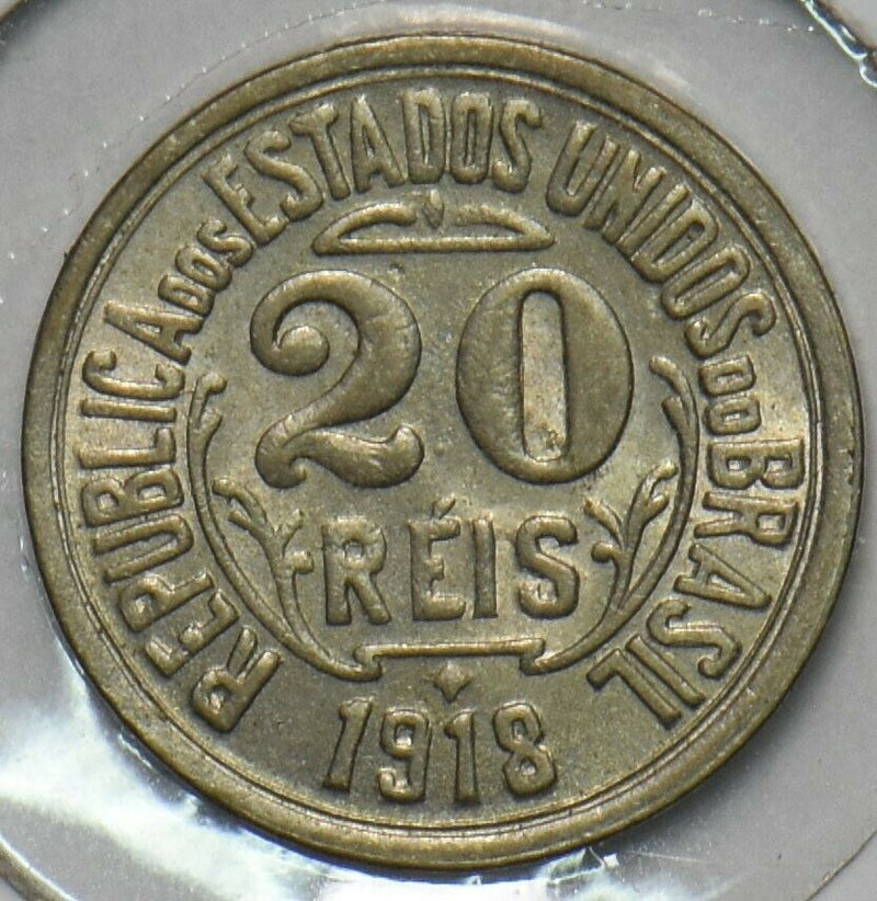 Brazil 1918 20 Reis 296849 combine shipping