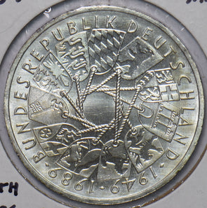 Germany 1989 G 10 Mark Eagle animal Anniversary of the German Federal Republic
