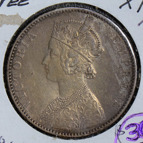British India 1893 Rupee silver  combine shipping I0270 combine shipping