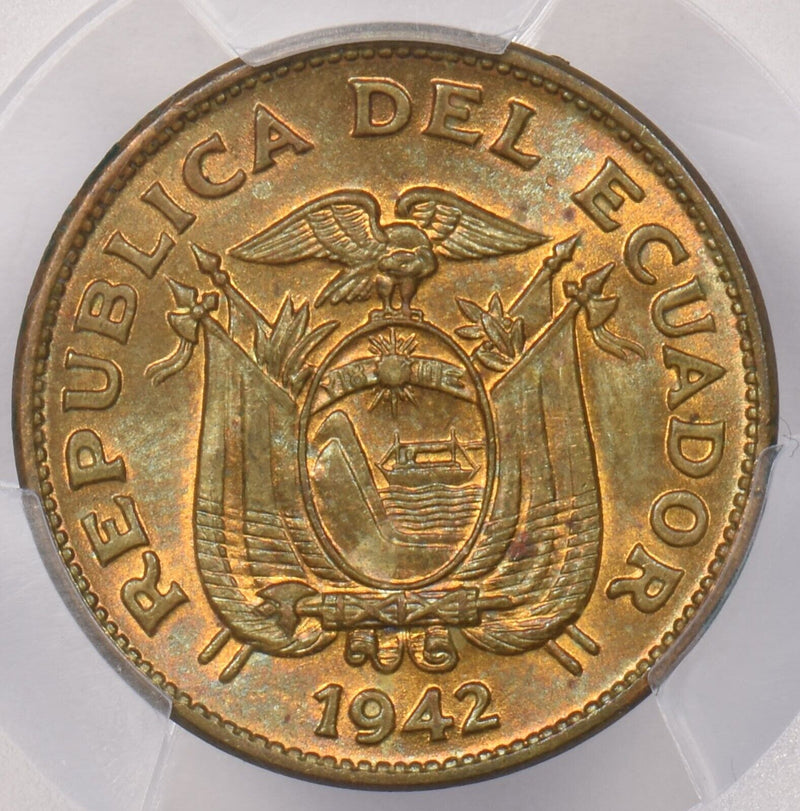 Ecuador 1942 20 Centavos PCGS MS 64 PI0105 combine shipping