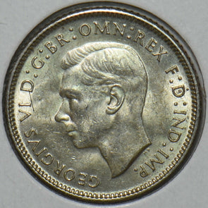 Australia 1942 D 6 Pence Kangaroo animal Emu 195683 combine shipping