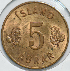 Iceland 1961 5 Aurar 192337 combine shipping
