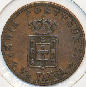 India Portuguese 1901 1/4 Tanga 195275 combine shipping