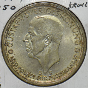 Sweden 1950 2 Kronor 297018 combine shipping