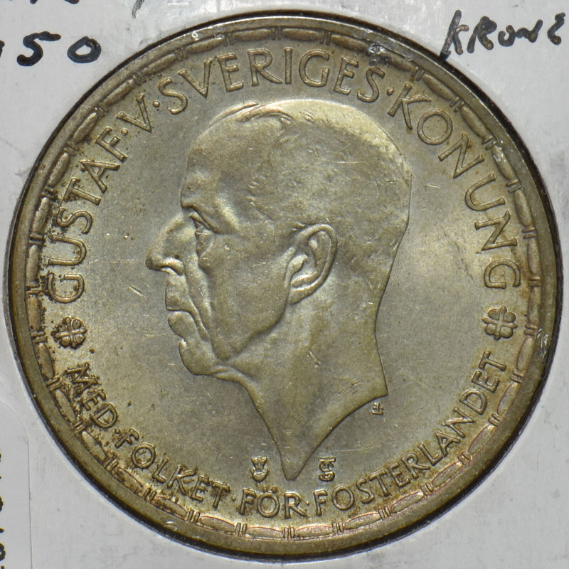 Sweden 1950 2 Kronor 297018 combine shipping