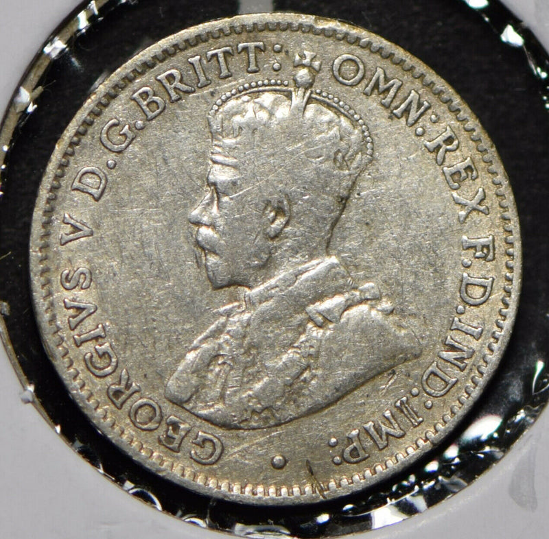 Australia 1911 3 Pence Kangaroo animal Emu  292016 combine shipping