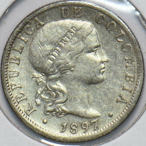 Colombia 1897 10 Centavos 293507 combine shipping