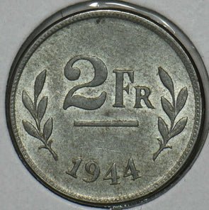 Belgium 1944 2 Francs 195942 combine shipping