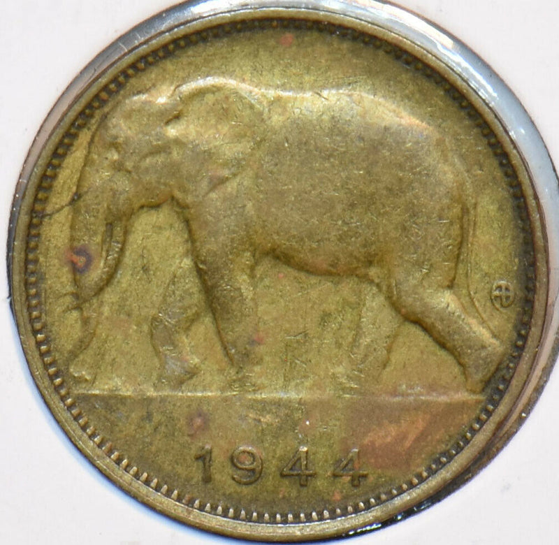 Belgian Congo 1944 Franc Elephant animal 296488 combine shipping