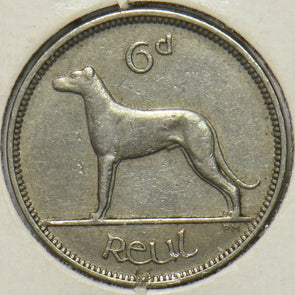 Ireland 1947 6 Pence Irish Wolfhound animal 297012 combine shipping
