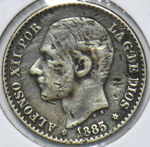 Spain 1885 50 Centavos Lion animal Alfonso XII 293377 combine shipping