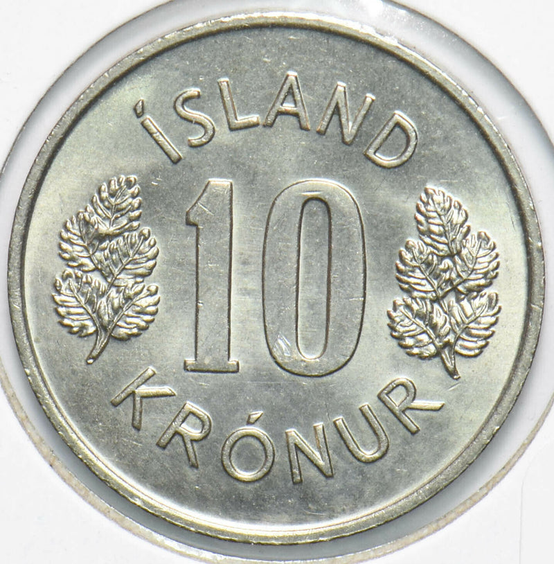 Iceland 1977 10 Kronur Dragon animal Bull 192381 combine shipping