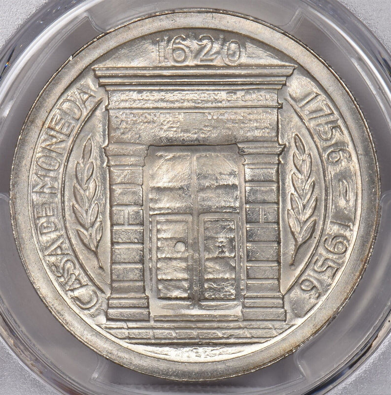 Colombia 1956 Peso Eagle animal PCGS Genuine Cleaned-UNC Detail 200th Anneversar