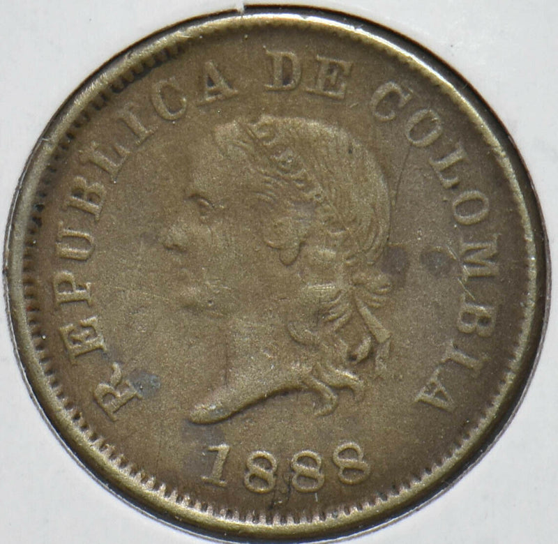 Colombia 1888 5 Centavos 192293 combine shipping