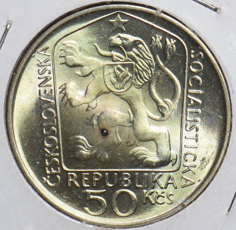 Czechoslovakia 1975 50 Korun Lion animal 240063 combine shipping