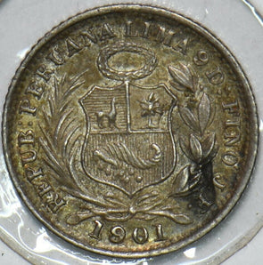 Peru 1901 1/2 Dinero 196630 combine shipping