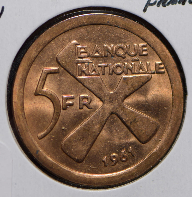 Katanga 1961 5 Francs  292047 combine shipping