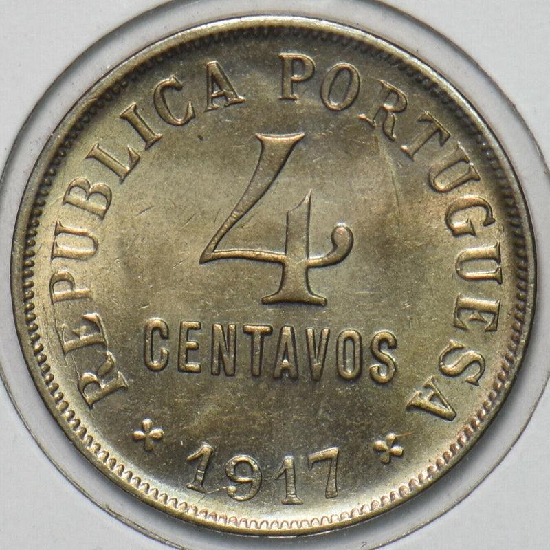 Portugal 1917 4 Centavos 491229 combine shipping