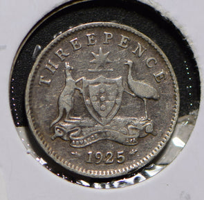 Australia 1925 3 Pence Kangaroo animal Emu  901270 combine shipping