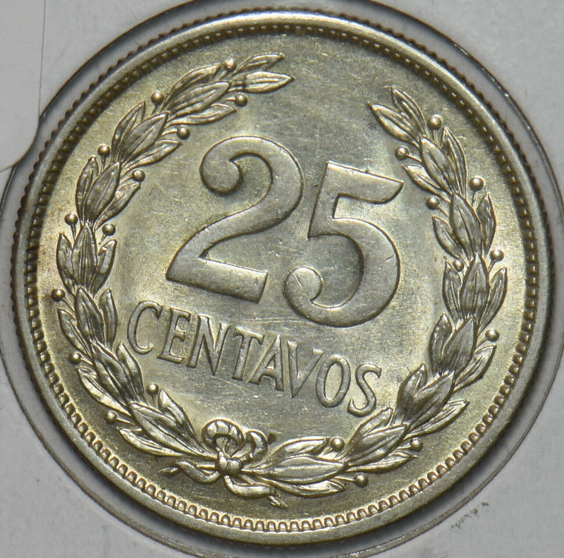 El Salvador 1944 25 Centavos 491197 combine shipping