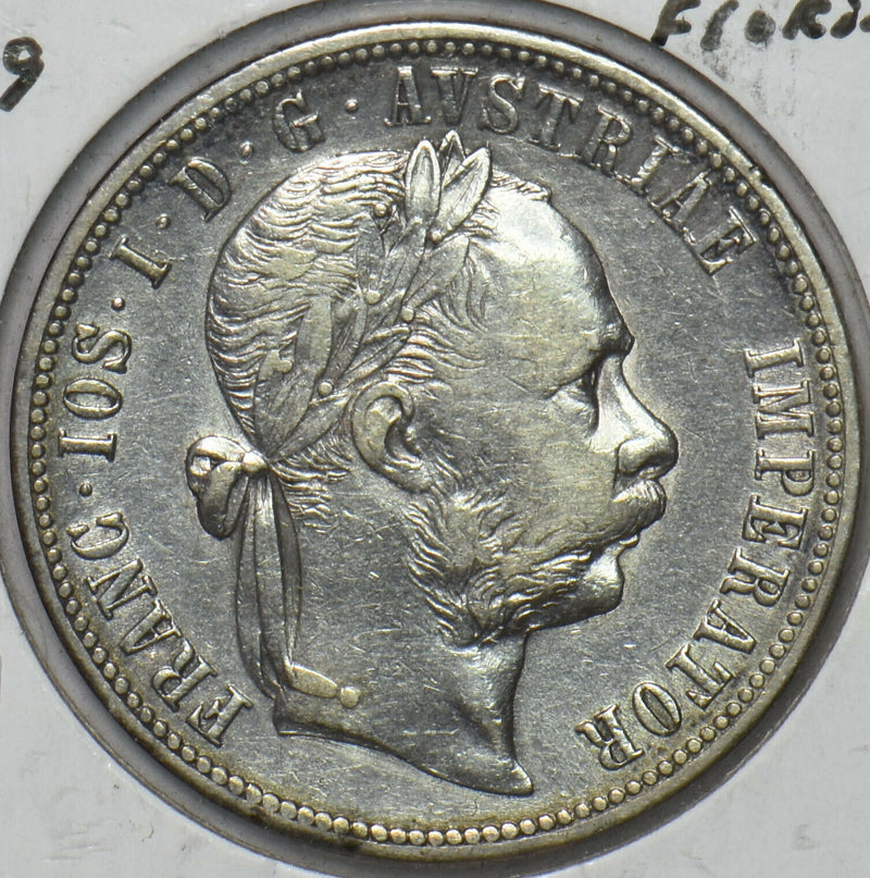 Austria 1879 Florin Eagle animal 296357 combine shipping